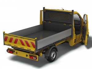 VW Crafter Single Cab Tipper HQ Interior 2023 3D 模型