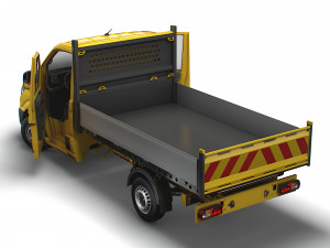 VW Crafter Single Cab Tipper HQ Interior 2023 3D 模型