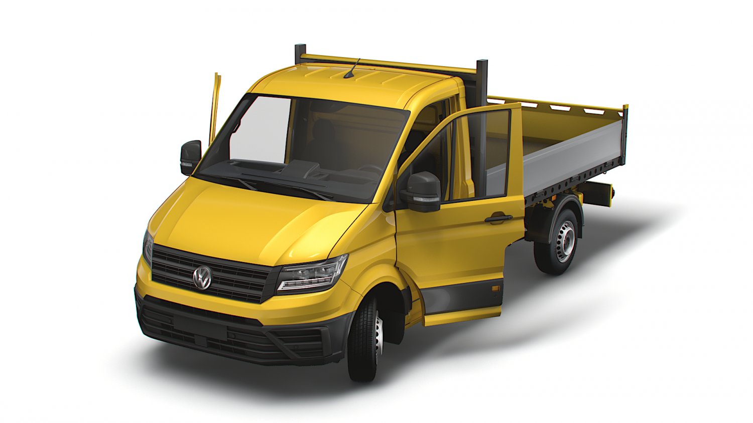 VW Crafter Single Cab Tipper HQ Interior 2023 3D Модель In.