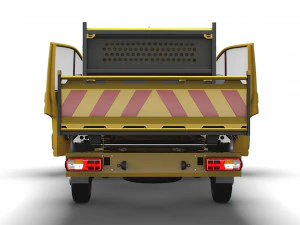 VW Crafter Single Cab Tipper HQ Interior 2023 3D Model