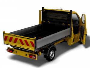 VW Crafter Single Cab Tipper HQ Interior 2023 3D 模型