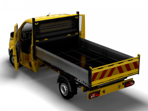 VW Crafter Single Cab Tipper HQ Interior 2023 3D 模型