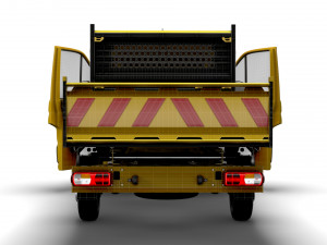VW Crafter Single Cab Tipper HQ Interior 2023 3D 模型