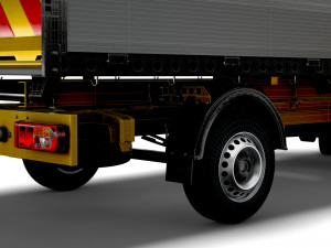 VW Crafter Single Cab Tipper HQ Interior 2023 3D 模型