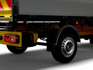 VW Crafter Single Cab Tipper HQ Interior 2023 3D Model