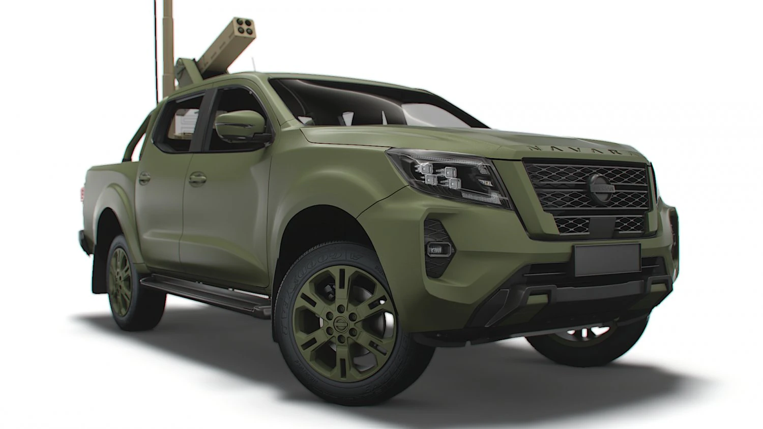 Nissan Navarra Vampire C-UAS 2023 3D Model .c4d .max .obj .3ds .fbx .stl .blend 