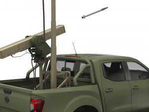 Nissan Navarra Vampire C-UAS 2023 3D मॉडल
