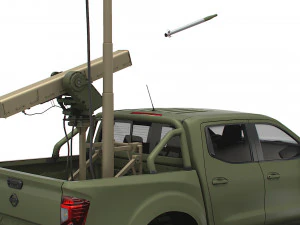 Nissan Navarra Vampire C-UAS 2023 3D Model