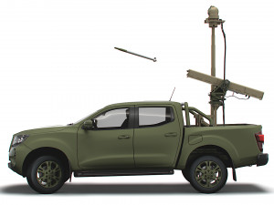 Nissan Navarra Vampire C-UAS 2023 3D मॉडल