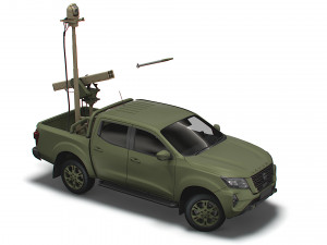 Nissan Navarra Vampire C-UAS 2023 3D मॉडल