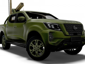 Nissan Navarra Vampire C-UAS 2023 3D मॉडल