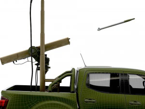 Nissan Navarra Vampire C-UAS 2023 3D Model