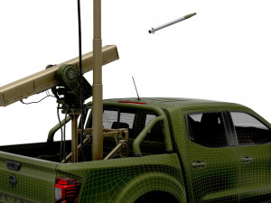 Nissan Navarra Vampire C-UAS 2023 3D मॉडल