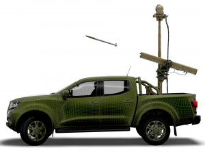 Nissan Navarra Vampire C-UAS 2023 3D मॉडल
