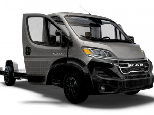 RAM Promaster 3540 L4 PlatformCab HQInterior 2023 3D 模型