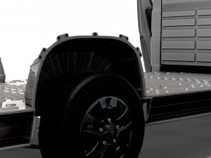 RAM Promaster 3540 L4 PlatformCab HQInterior 2023 3D 模型