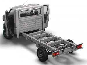 RAM Promaster Chassis HQInterior SCab 3800WB 2023 3D Model
