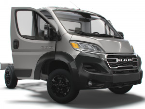 RAM Promaster Chassis HQInterior SCab 3000WB 2023 Model 3D