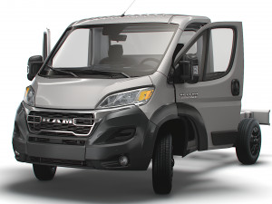 RAM Promaster Chassis HQInterior SCab 3000WB 2023 Model 3D