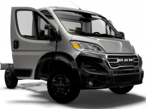 RAM Promaster Chassis HQInterior SCab 3000WB 2023 Model 3D