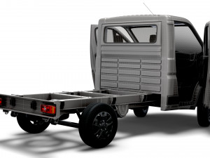 RAM Promaster Chassis HQInterior SCab 3000WB 2023 Model 3D