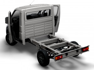 RAM Promaster Chassis HQInterior SCab 3000WB 2023 Model 3D