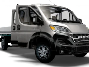 RAM Promaster Crew Cab Truck HQInterior 2023 3D Model
