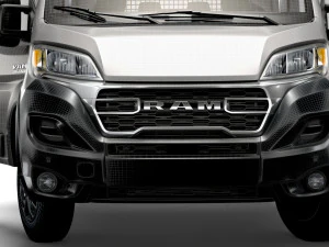 RAM Promaster Crew Cab Truck HQInterior 2023 3D Model