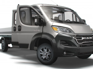 RAM Promaster Crew Cab Truck HQInterior 2023 Model 3D