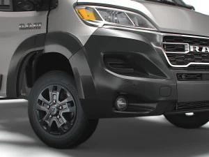 RAM Promaster Crew Cab Truck HQInterior 2023 3D Model