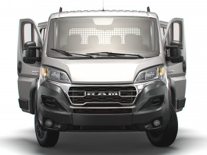 RAM Promaster Crew Cab Truck HQInterior 2023 3D Model