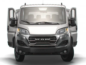 RAM Promaster Crew Cab Truck HQInterior 2023 3D Model