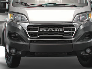 RAM Promaster Crew Cab Truck HQInterior 2023 3D Model