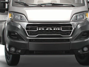 RAM Promaster Crew Cab Truck HQInterior 2023 3D Model