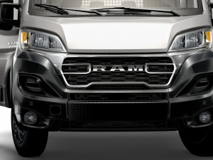 RAM Promaster Crew Cab Truck HQInterior 2023 3D Model