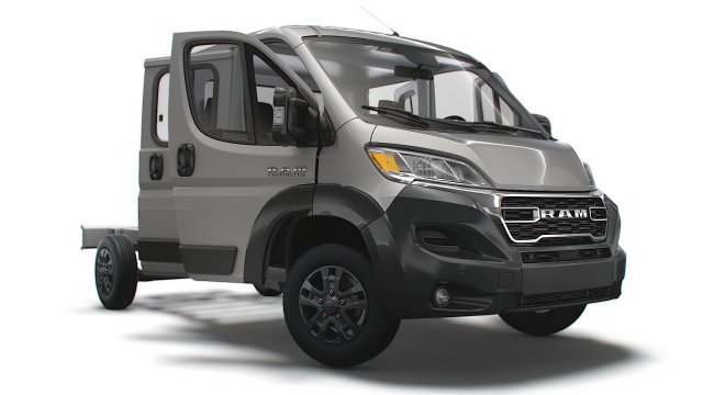 RAM Promaster Chassis HQInterior CrCab 3800WB 2023 Modelo 3D .c4d .max .obj .3ds .fbx .stl .blend 