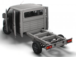 RAM Promaster Chassis HQInterior CrCab 3800WB 2023 Modelo 3D