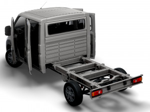 RAM Promaster Chassis HQInterior CrCab 3800WB 2023 Modelo 3D