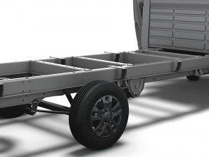 RAM Promaster Chassis HQInterior SCab 4035WBXL 2023 3D Model