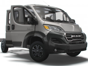 RAM Promaster Chassis Truck CrCab 3450WB HQInterior 2023 Model 3D