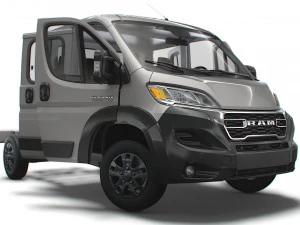RAM プロマスター シャーシ トラック CrCab 3450WB HQインテリア 2023 3Dモデル