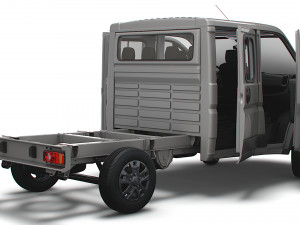 RAM Promaster Chassis Truck CrCab 3450WB HQInterior 2023 3D Model