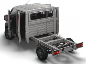 RAM Promaster Chassis Truck CrCab 3450WB HQInterior 2023 3D Model