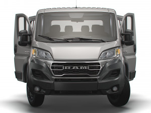 RAM Promaster Chassis Truck CrCab 3450WB HQInterior 2023 3D Model