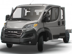 RAM Promaster Chassis Truck CrCab 3450WB HQInterior 2023 3D Model