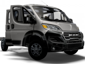 RAM Promaster Chassis Truck CrCab 3450WB HQInterior 2023 3D Model