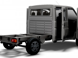 RAM Promaster Chassis Truck CrCab 3450WB HQInterior 2023 3D Model