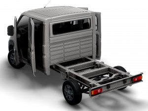 RAM Promaster Chassis Truck CrCab 3450WB HQInterior 2023 3D Model