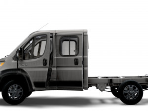RAM Promaster Chassis Truck CrCab 3450WB HQInterior 2023 3D Model