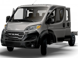 RAM Promaster Chassis Truck CrCab 3450WB HQInterior 2023 3D Model